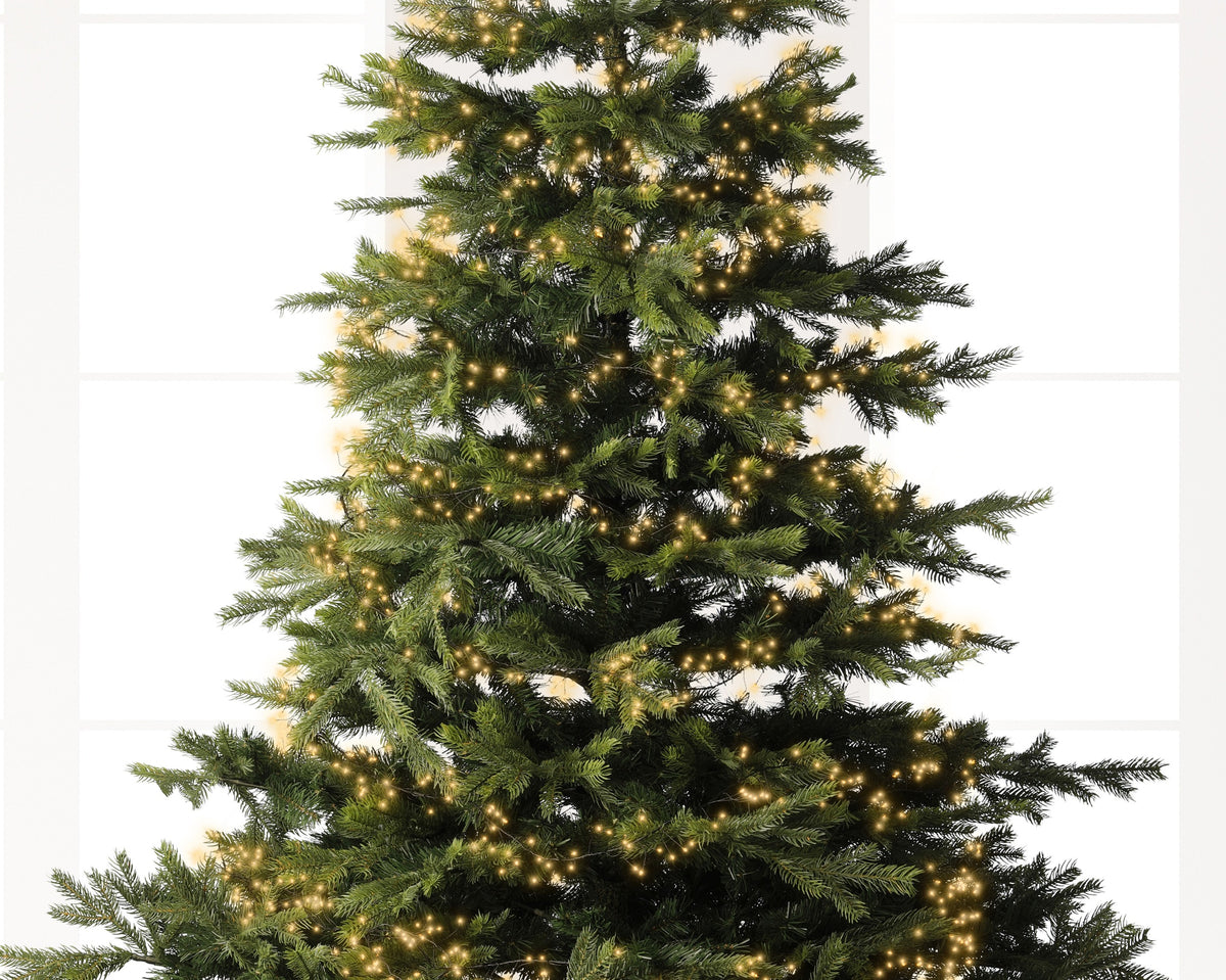 480 Micro wire LED classic warm compact lights on green wire