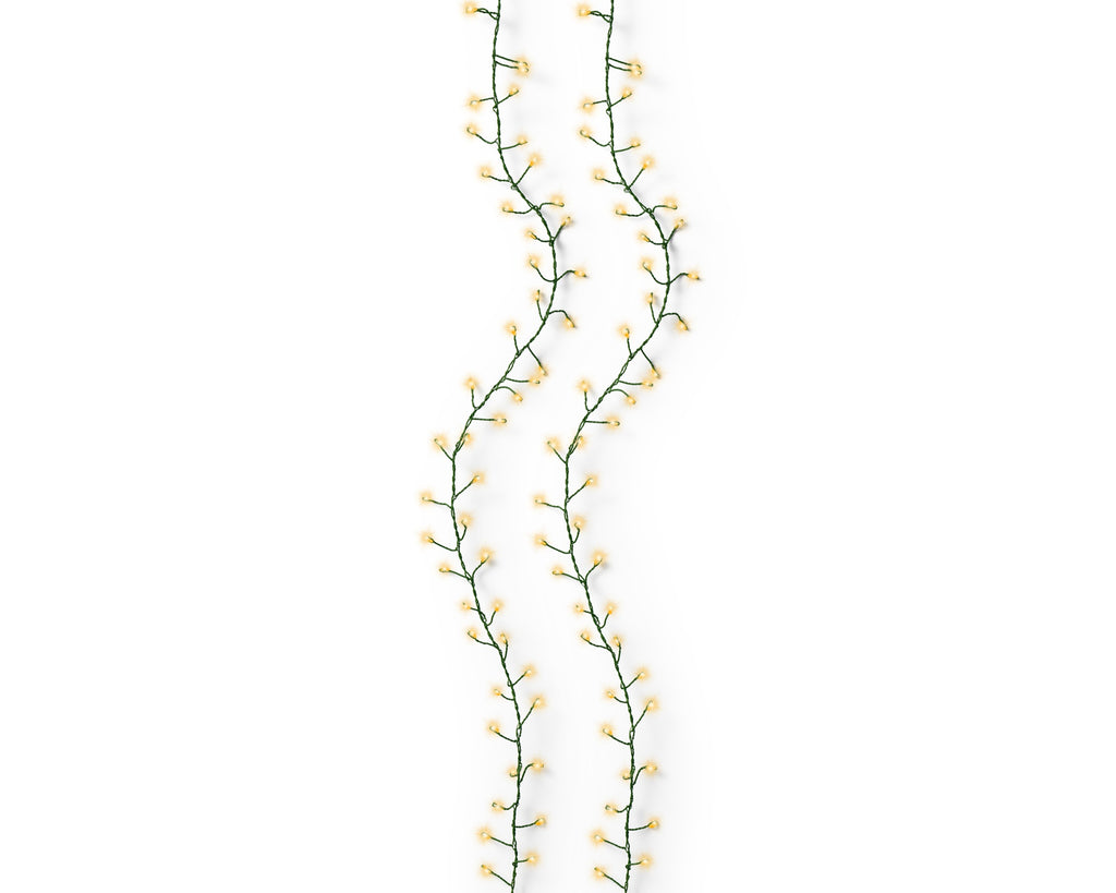 480 Micro wire LED classic warm compact lights on green wire