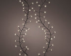 960 Micro Wire LED compact warm white lights on green wire