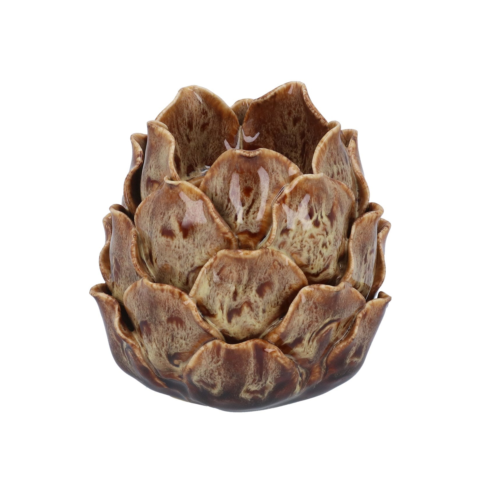 Brown Artichoke Tea Light Holder