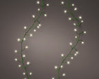 1440 Micro Wire LED compact warm white lights on green wire