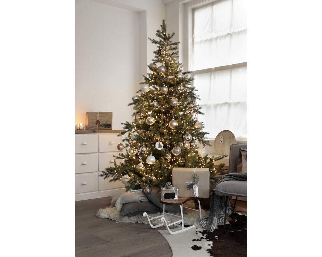 1440 Micro Wire LED compact warm white lights on green wire