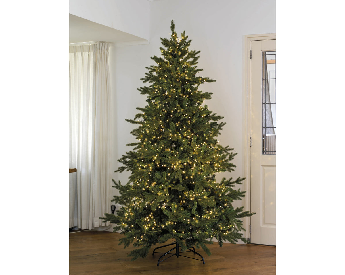 1440 Micro Wire LED compact warm white lights on green wire