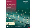 1500 LED compact tree warm white lights on clear wire