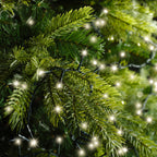 3000 LED compact tree lights warm white green wire