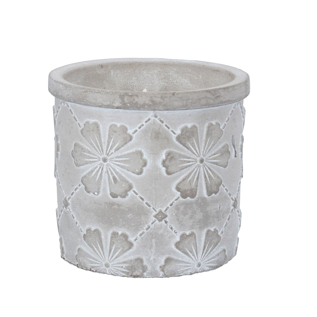 Floral trellis outdoor candle (Small citronella)