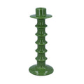 Green ceramic stacked candlestick (large)