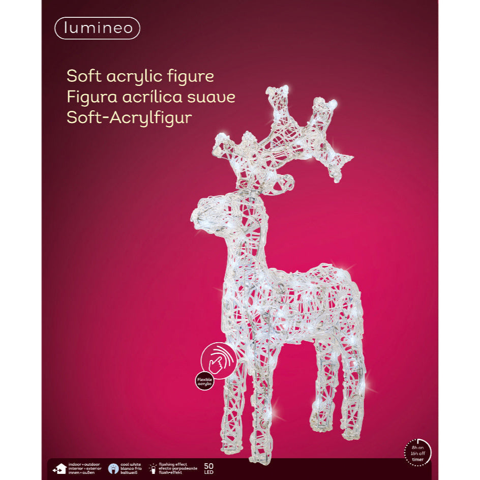 LED outdoor reindeer - 61cm H