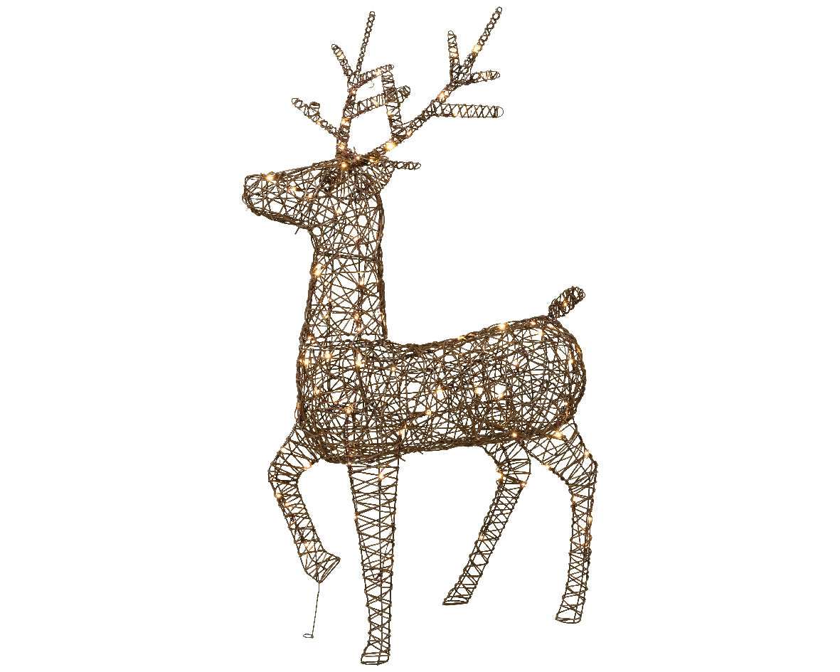 LED wicker reindeer (147cmH)