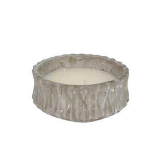Diamond concrete outdoor candle (Citronella)