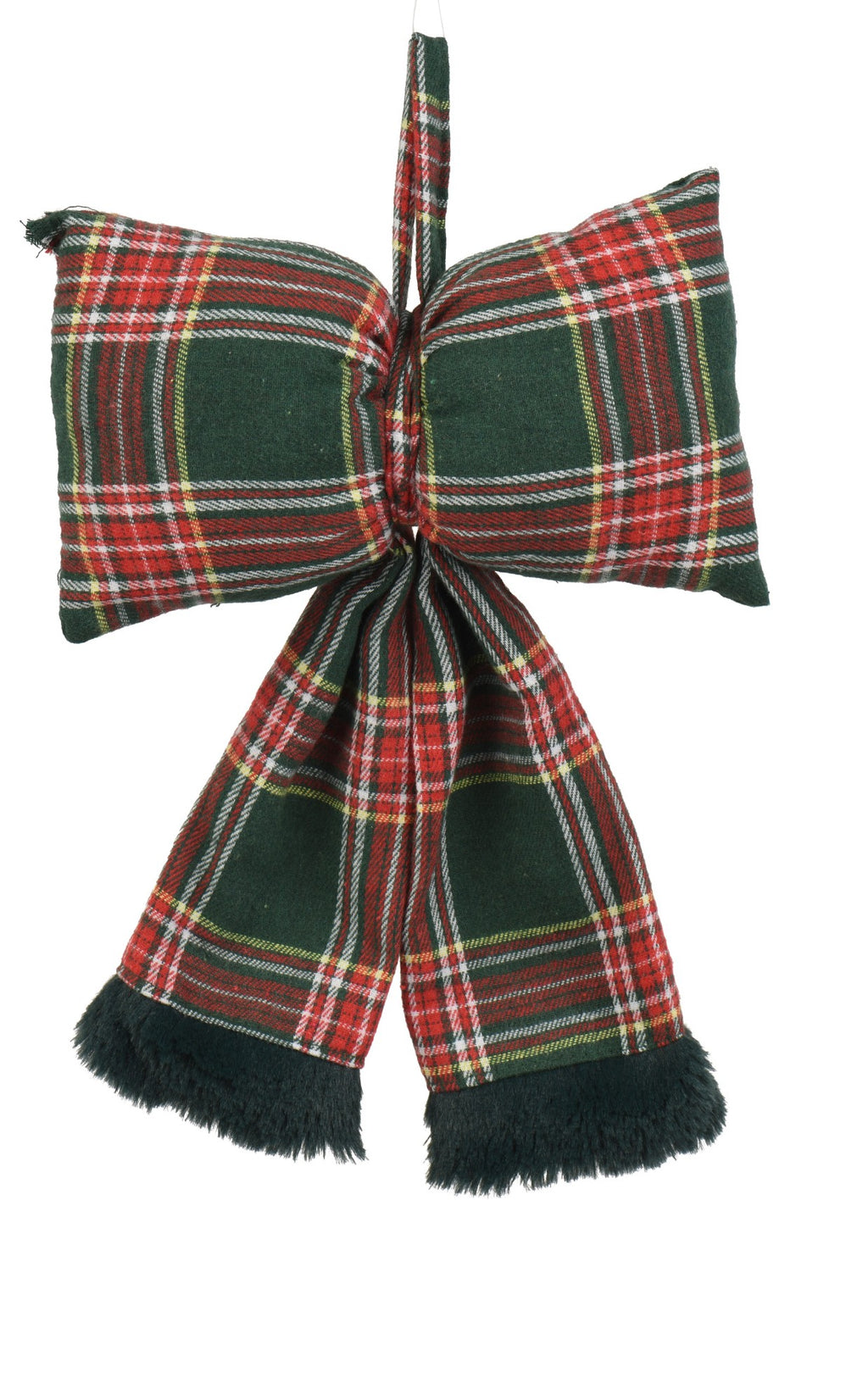 Tartan bow hanging decoration