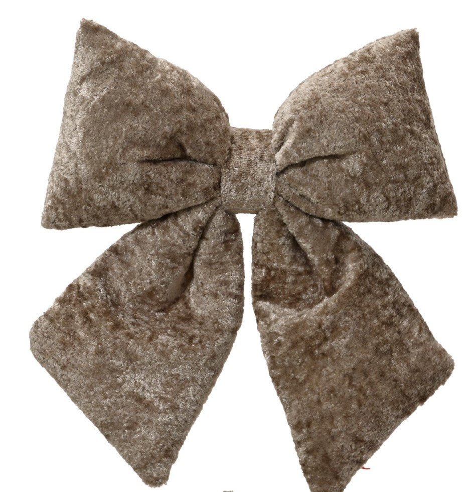 Velvet bow hanging decoration, 23cm
