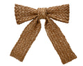 Straw style bow on clip, 23cm