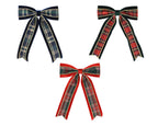Tartan bow clips