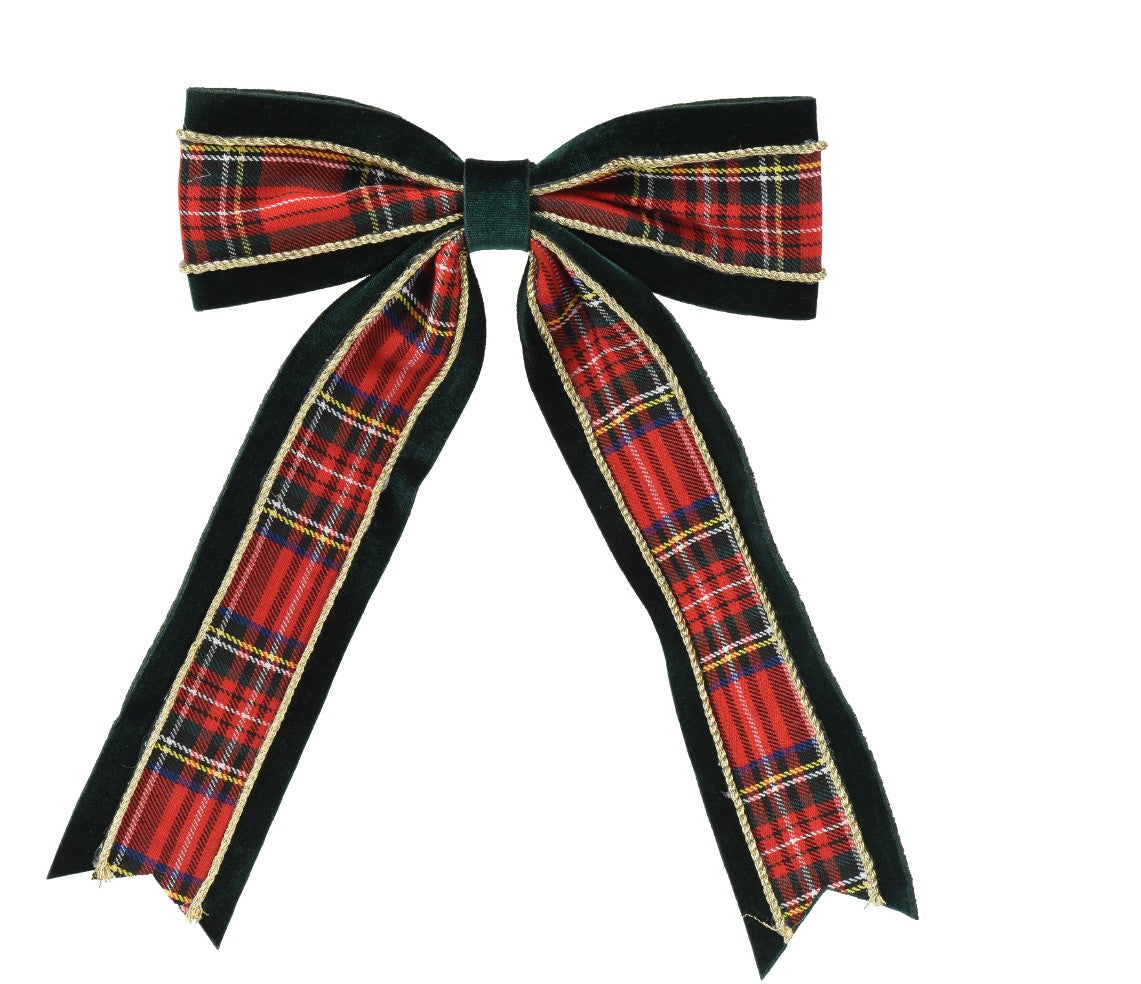 Tartan bow clips