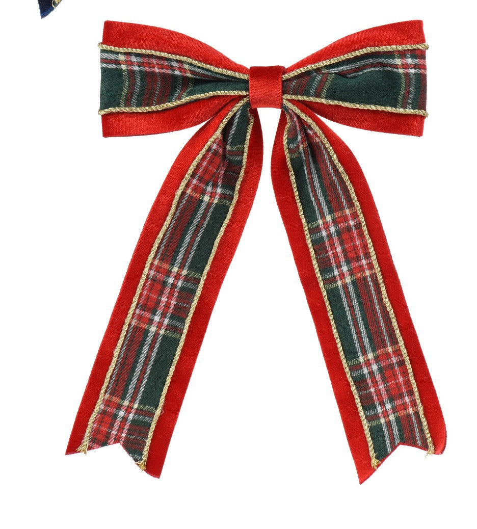Tartan bow clips