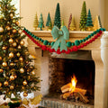 Red velvet bauble garland 5ft