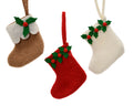Felt stocking hanging decoration