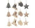 Festive felt hanging decorations