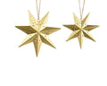 Gold star hanging decoration