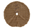 Light brown faux fur tree skirt