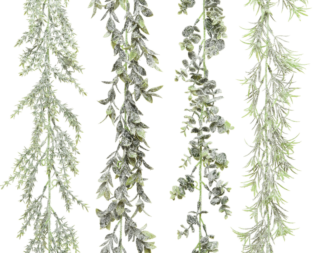 Slim green garland