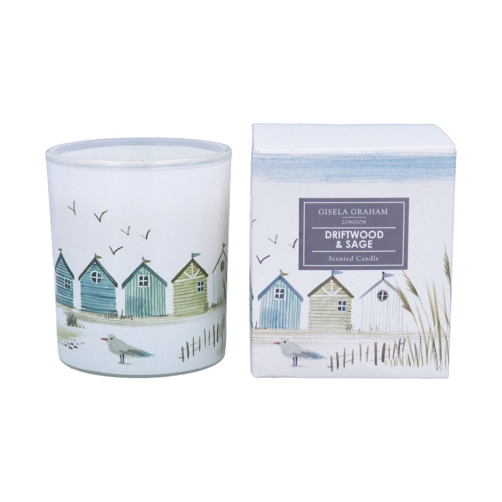Driftwood & sage giftboxed candle (large)