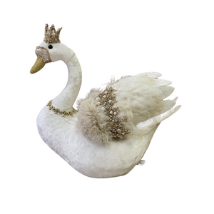 Regal swan ornament