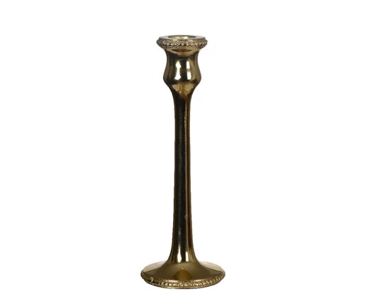 Traditional gold candle holder -medium