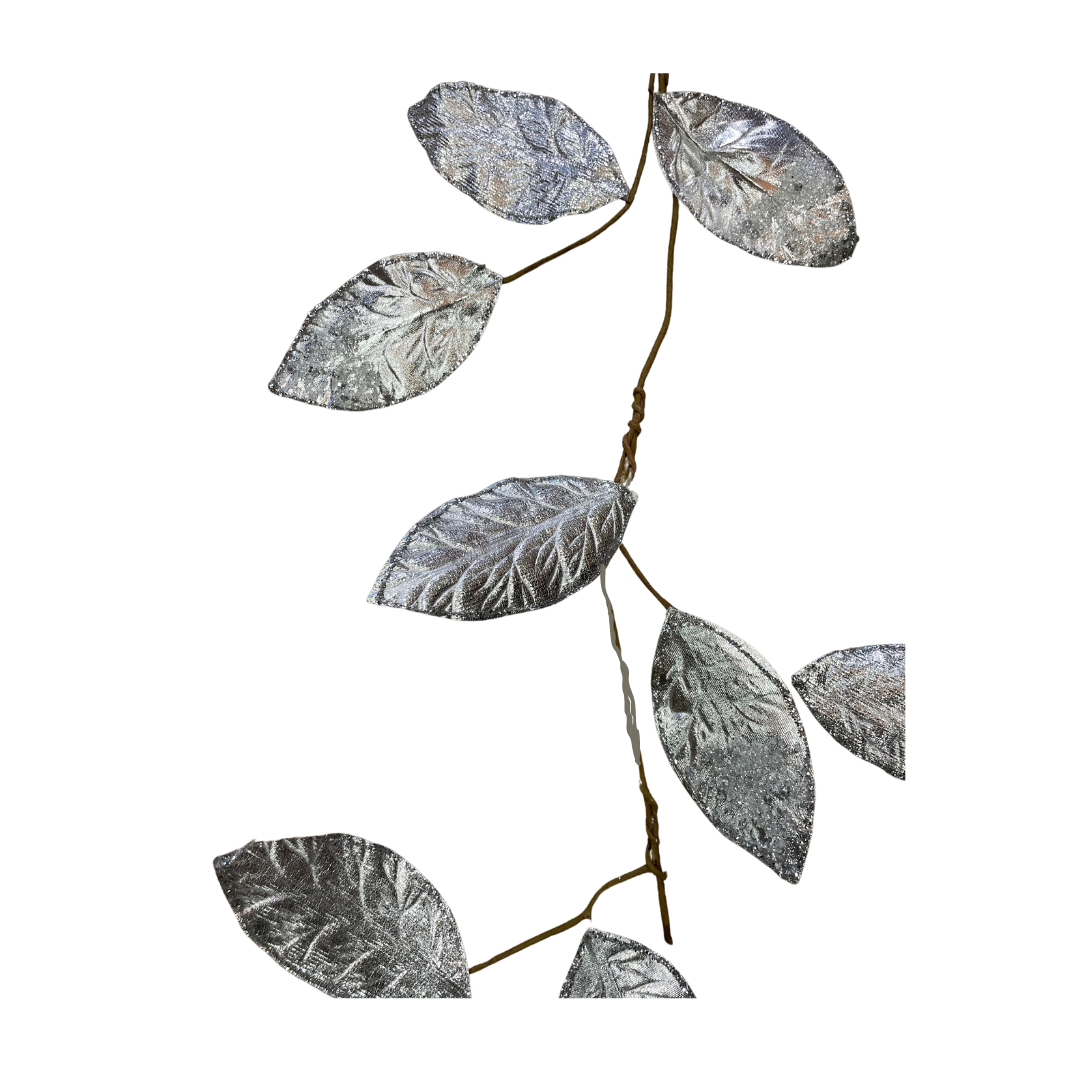 Silver leaf garland