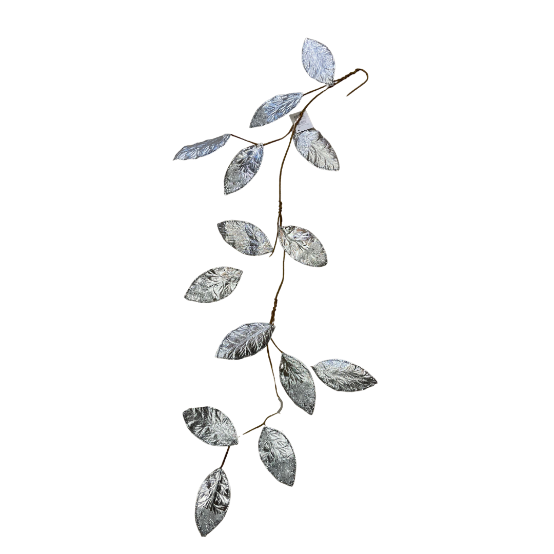 Silver leaf garland