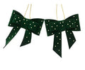 Gold studded velvet hanging decs