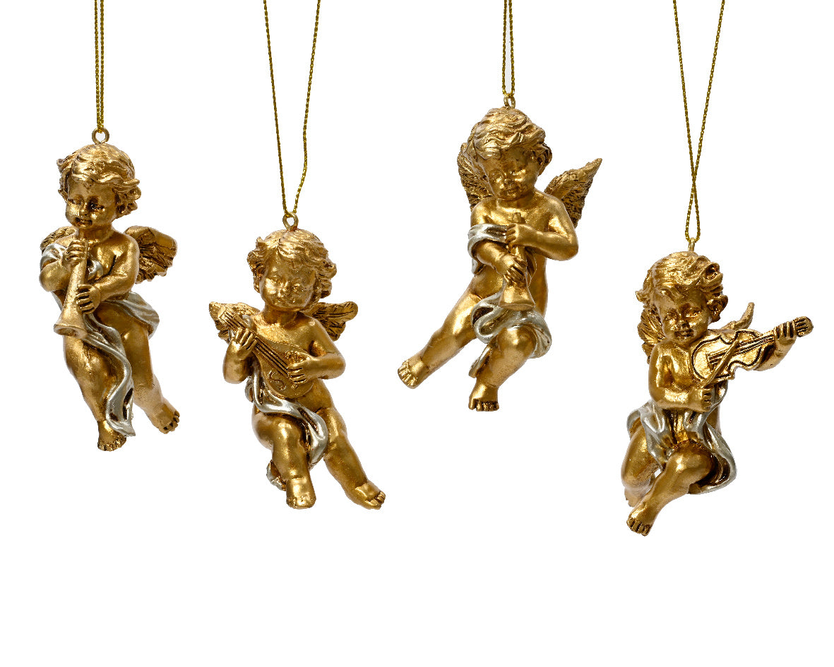 Gold cherubs hanging decorations (4 styles)