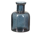 Blue glass bud vase