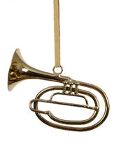 Hanging Musical Brass Instruments