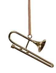 Hanging Musical Brass Instruments