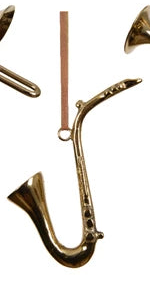 Hanging Musical Brass Instruments