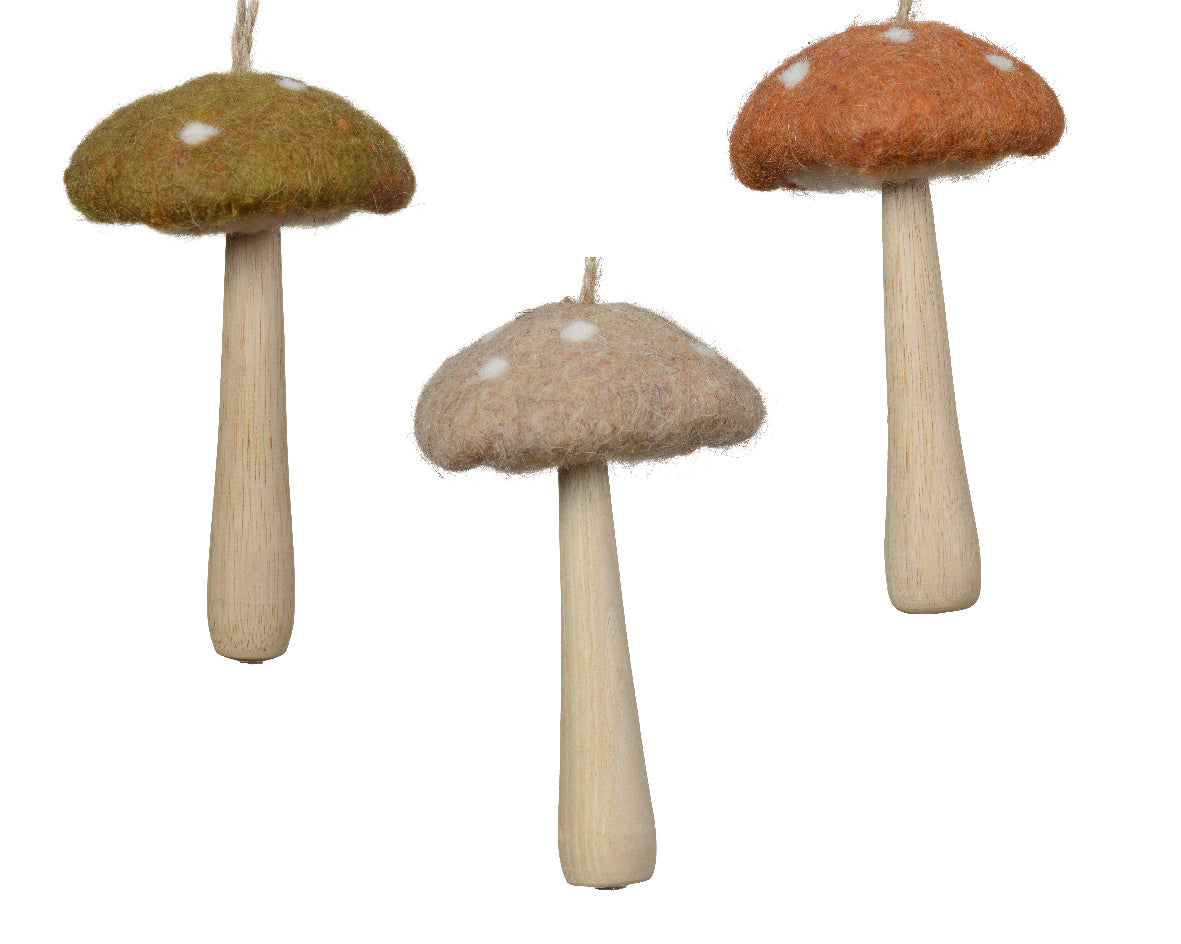 Felt Hanging Mushrooms/toadstools