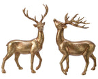 Gold standing stag ornament