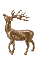 Gold standing stag ornament