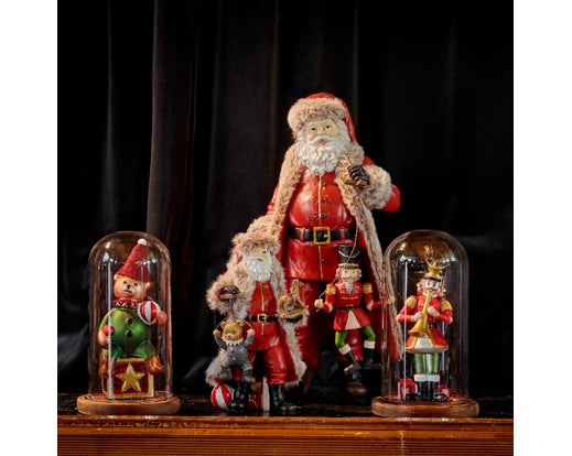 Vintage Santa ornament with teddybear