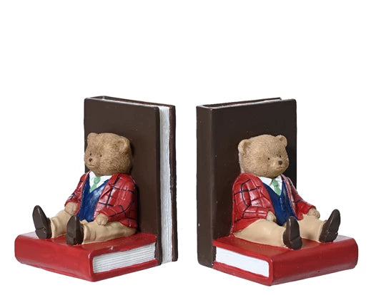 Teddy bear bookends