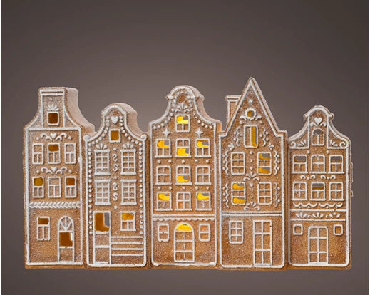 Light up gingerbread houses