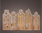 Light up gingerbread houses
