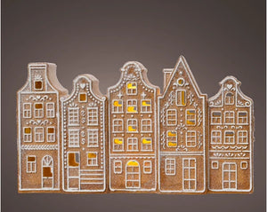 Light up gingerbread houses