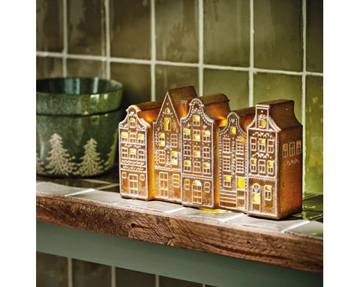 Light up gingerbread houses