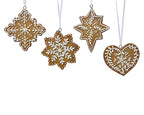 Biscuit snowflake cookies