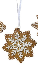 Biscuit snowflake cookies