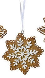 Biscuit snowflake cookies