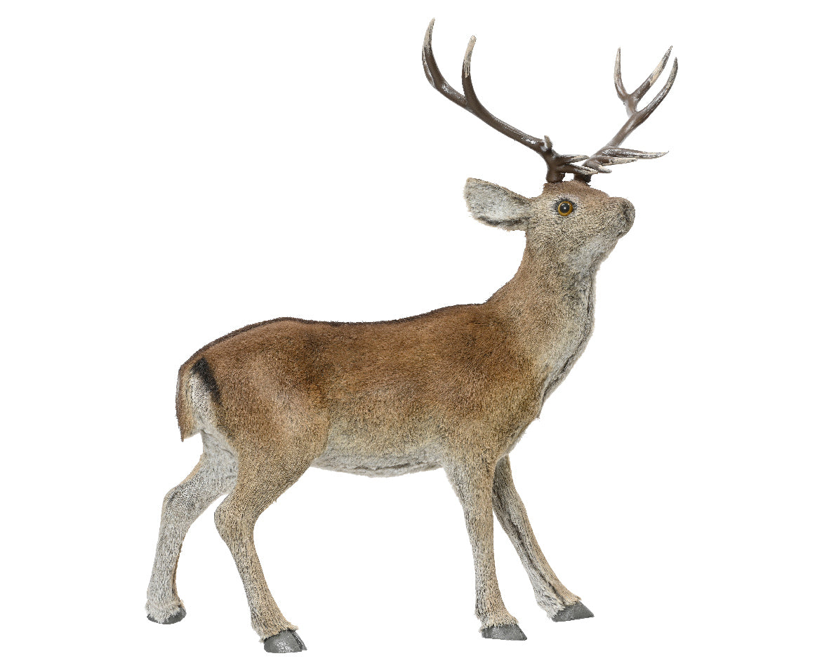 Standing Deer with Soft Touch Fur